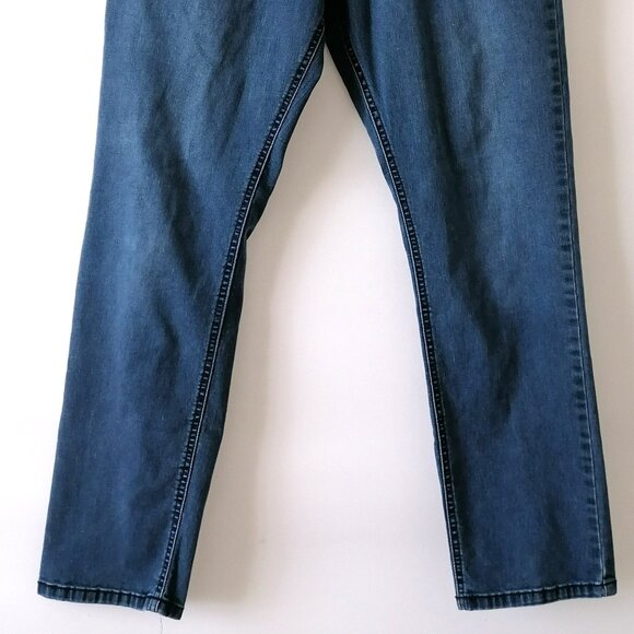 Axel Mens Blue Denim Slim Stretch Extensible Mid Rise Ankle Jeans Size 36x30 - Picture 3 of 7